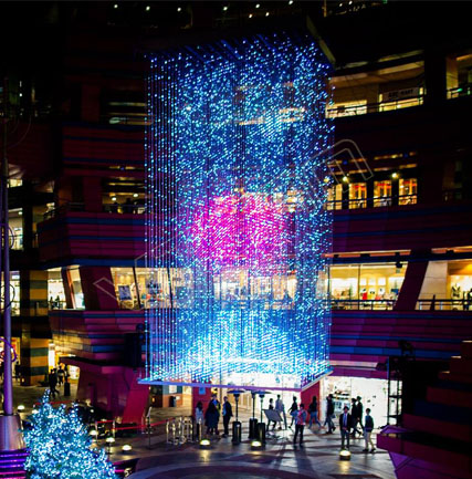 日本3D水晶圣誕樹 LED共形屏EcoDot-P100項(xiàng)目