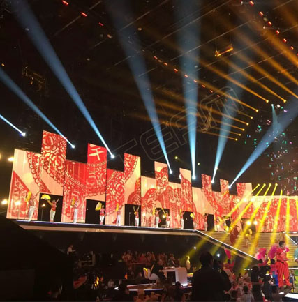 北京電視臺民歌大賽 透明LED顯示屏iClear項目