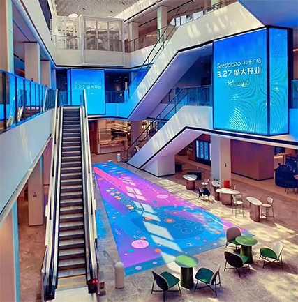 湖北荊門種子廣場LED透明屏項(xiàng)目