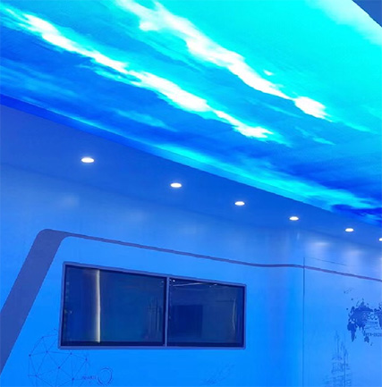 中國航發(fā)渦輪院研發(fā)總部展廳透明天幕屏項(xiàng)目