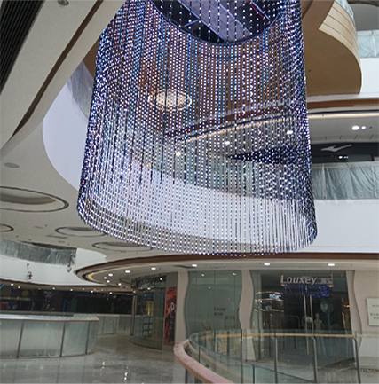 合肥碭山萬達(dá)LED網(wǎng)格屏項(xiàng)目