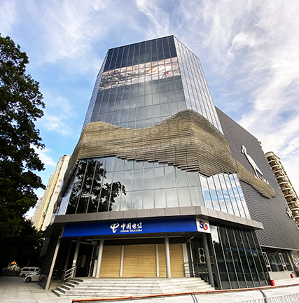 深圳電信大廈LED透明顯示屏項(xiàng)目